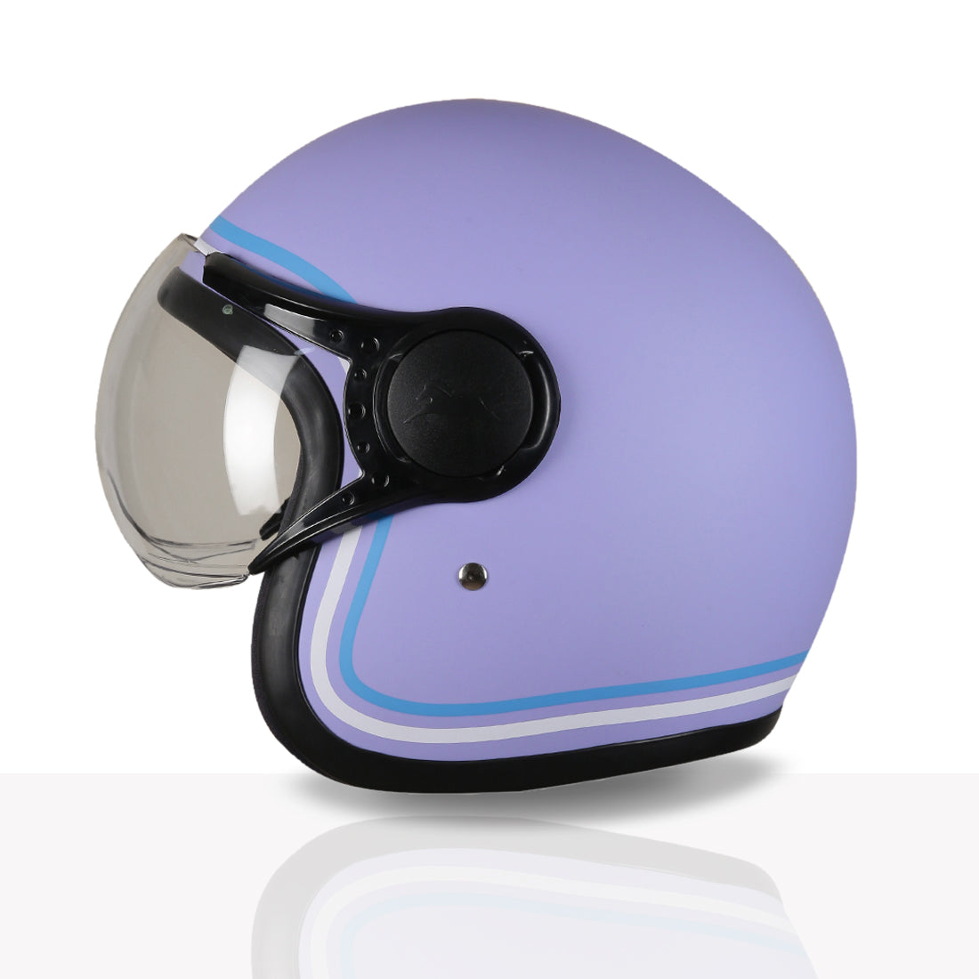 TVS MissFit Helmet for Women | Lightweight Ladies Helmet for Scooty | Stylish Girls Helmet with Extreme Comfort Fit | Women Helmet with Clear Visor | DOT & ISI Certified Helmet for Woman